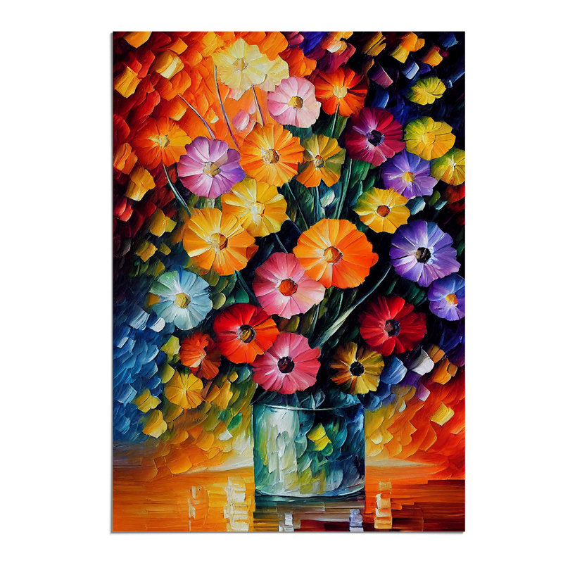Vase Of Pretty Flowers No.2 - Print, Paper, 59.4cm H x 42cm W x 3cm D, No Matte
