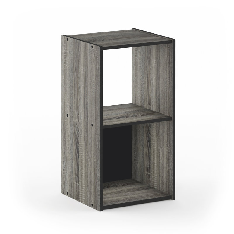 Anzalone 61cm H x 31.9cm W Cube Bookcase, French Oak Grey