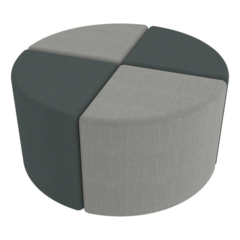 Tabouret à tarte structuré en savoir plus, Quadrillé bleu