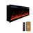 Vibrance 60" Recessed or Wall Mounted Electric Fireplace Heater, Multi-Flame Colors, Voice Assistant Compatible - Crystals Only-116467326-102270341