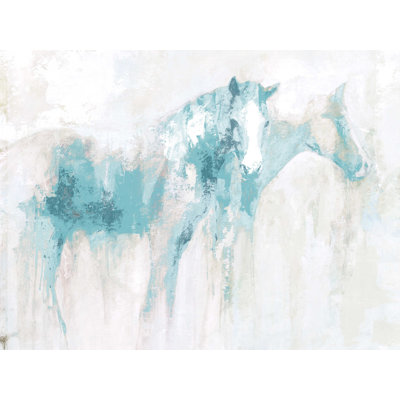 " Twin Blue Horses "