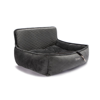  Petit siège-auto matelassé pour animaux Pet Gear - gris foncé