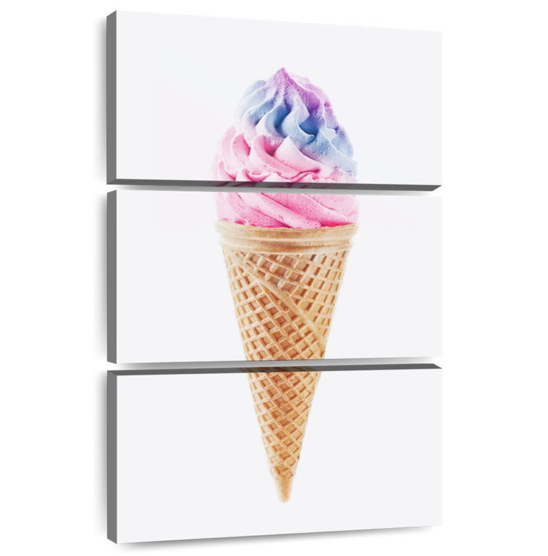 Yarlin Pink Ice Cream, 32" H x 20" W