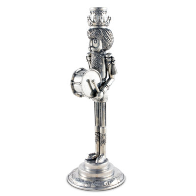 12'' H Pewter Tabletop Candlestick