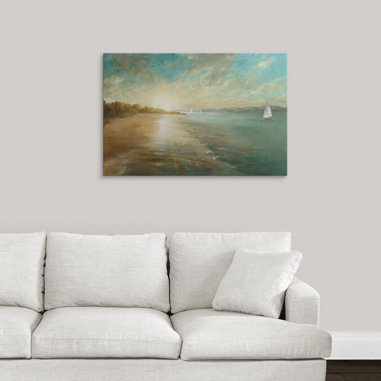 Hanli «Coastal Glow», reproduction de peinture Danhui Nai, H 20 po x l 30 po x P 1,5 po, Toile