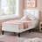 Auxter Upholstered Platform Bed Frame with Vertical Channel Tufted Adjustable Headboard, Velvet Fabric Mattress Foundation with Strong Wooden Slats, Heavy Duty, No Box Spring Needed, Noise-Free-1852409890-1877220124