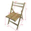 De 4 chaises pliantes en bois massif - légères et maniables pour faciliter les déplacements-676425777