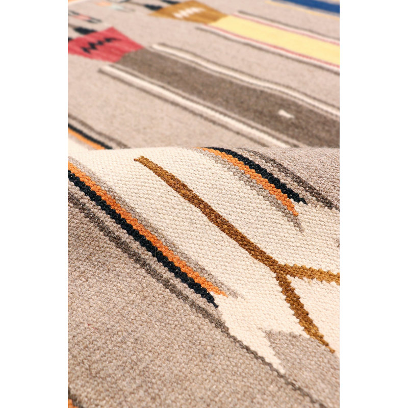 Striped Area Rug in Mocha