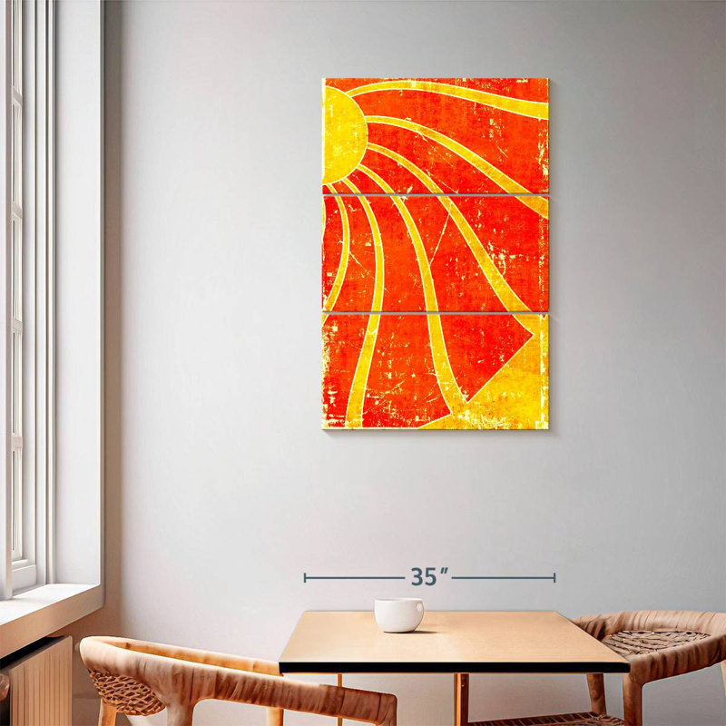 Kerner Grunge Sun Rays, 57" H x 36" W