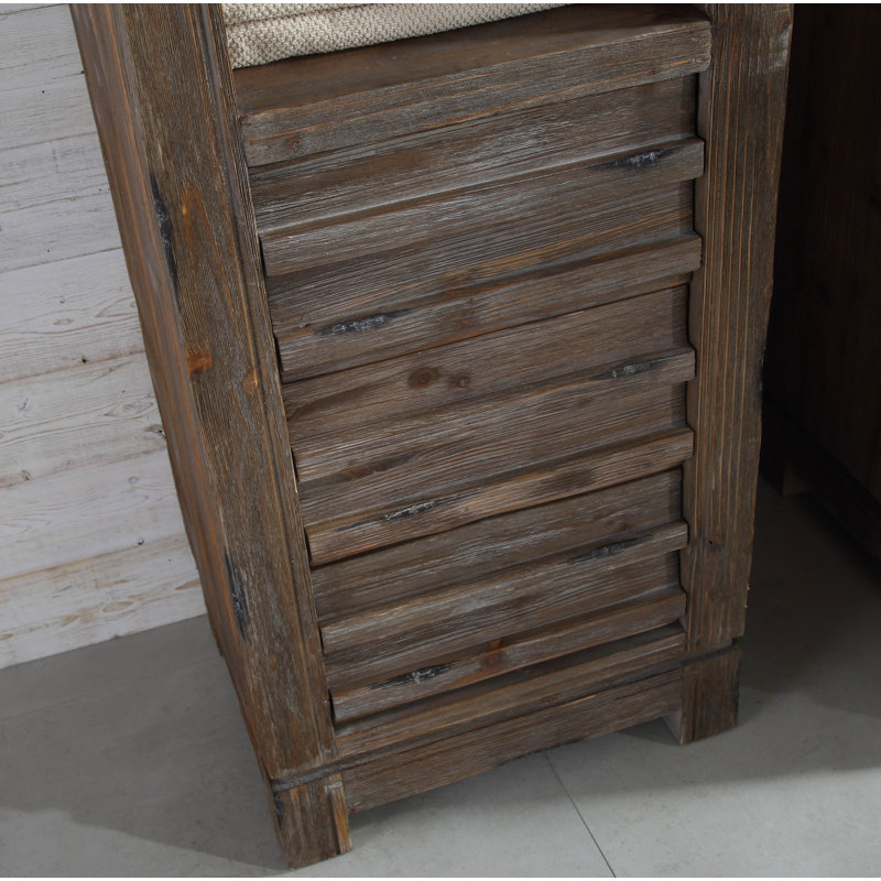 Aubree Solid Wood Freestanding Linen Cabinet
