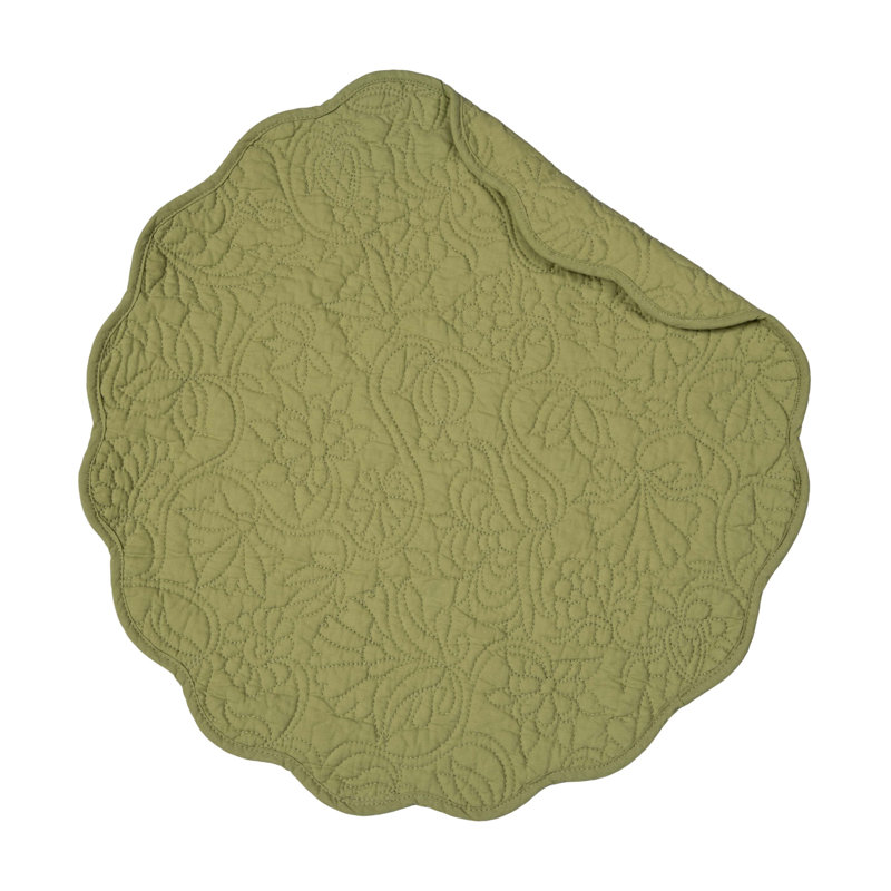 Ensemble de 6 napperons Christiana, Vert