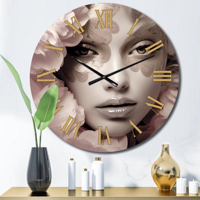 Horloge murale en métal