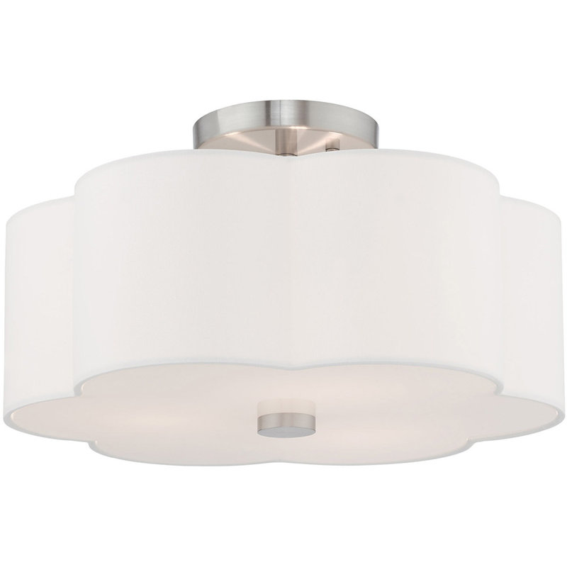 Fabric Semi Flush Mount