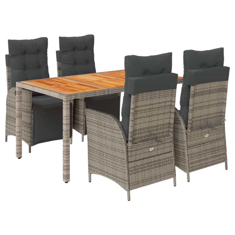 Ensemble de salle à manger de patio avec coussins 5 pièces Red Barrel Studio®