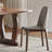 Walnut modern and simple dining table set-116142769