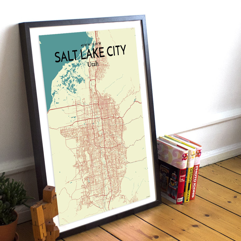 Salt Lake - No Frame Print, 61 cm H x 45.7 cm W x 0.1 cm D