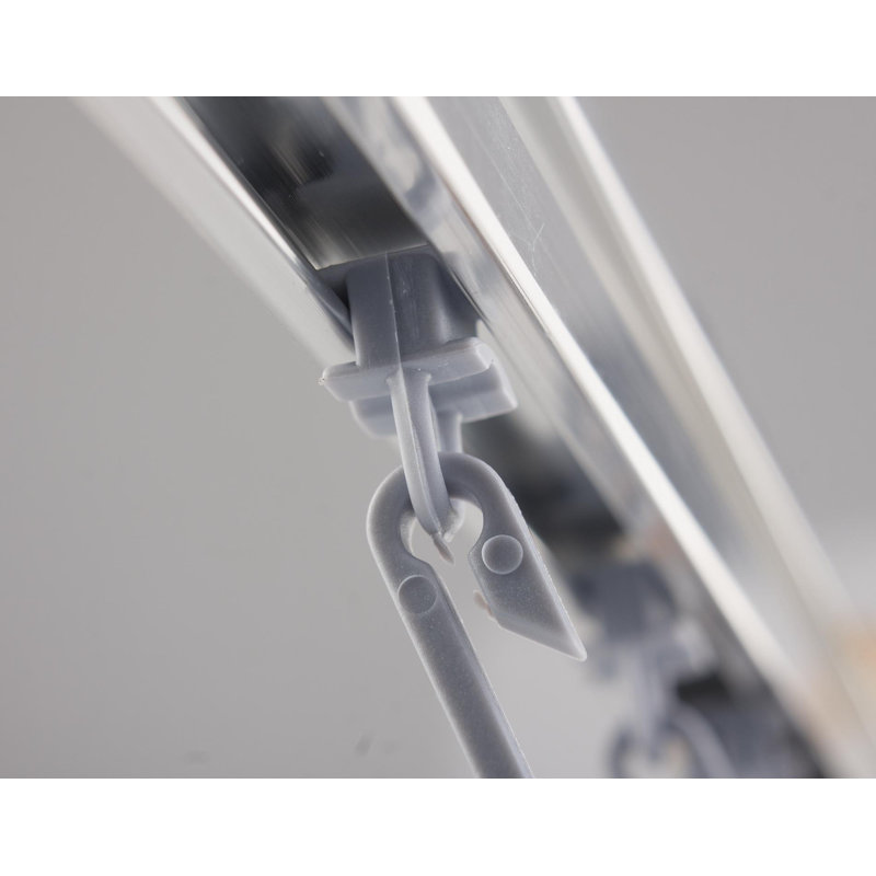 90cm Straight Fixed Shower Curtain Pole, White