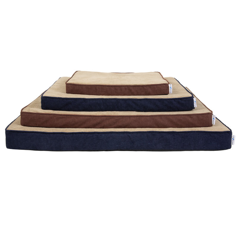 Lit orthopédique pour chien Petmate Bentley, 25 po x 20 po x 2,6 po, Brun sephia