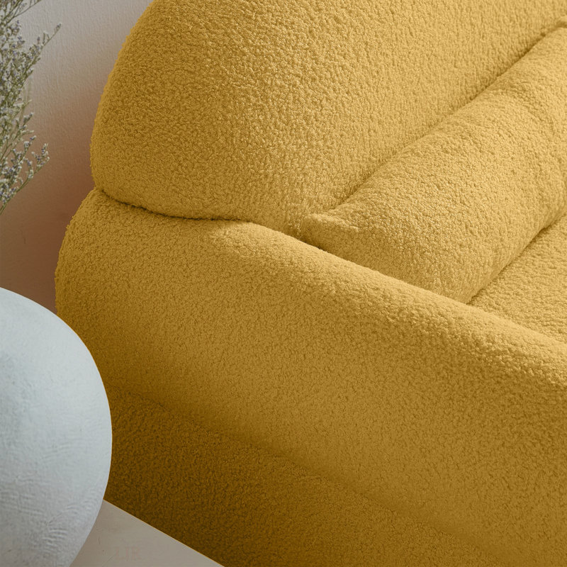 Causeuse moderne pour le salon, Jaune