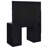 Black High Gloss 7-Drawer Vanity Set