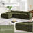 Boneless Kentin 116'' Upholstered Modular Sectional Sofa,No Assembly Required-448003024