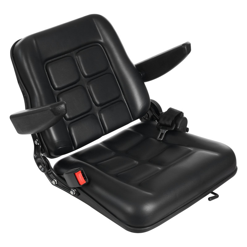 Siège de direction pour chariot élévateur avec ceinture de sécurité et accoudoirs