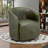 Armino Midnight Faux Leather Swivel Barrel Chair-1044140582