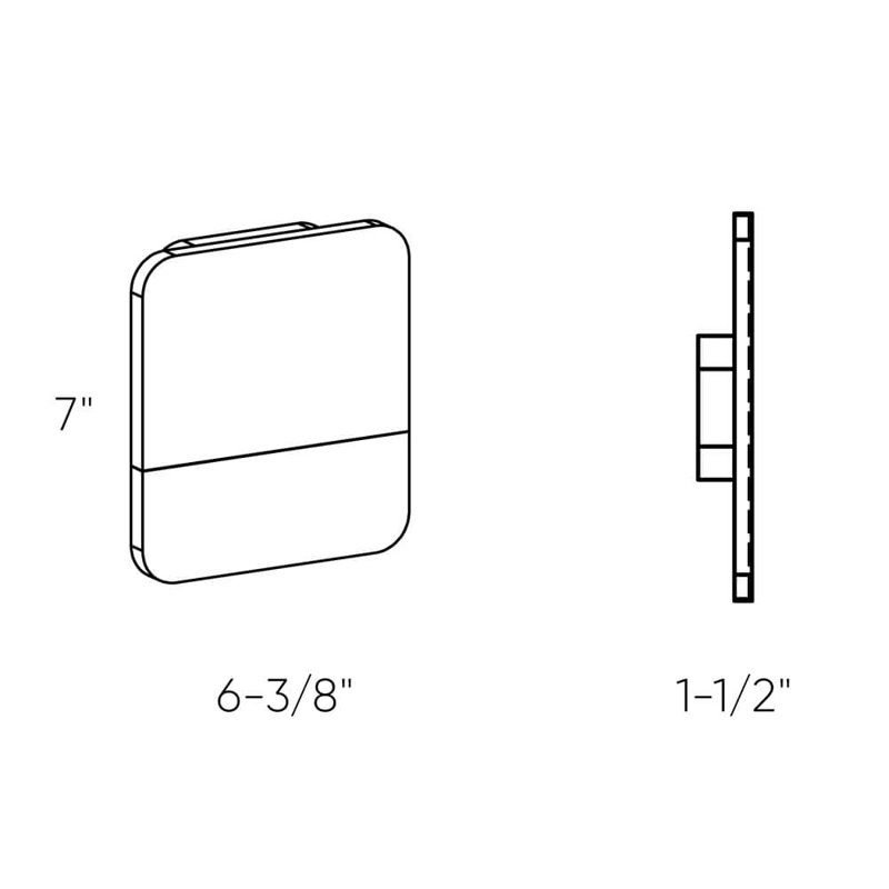 Dedrek Aluminium LED Wall Light, White