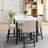 Orgesa 5 Piece Dining Set, Dining Table Set, Kitchen Table Set, Kitchen Table And Chairs