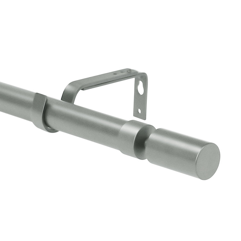 Tringle à rideaux simple Airius, De 28 po à 48 po de largeur, Noir