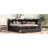 L-shaped Bookcases Bed with Power Outlets,USB Charging Ports,Two Drawers-488484227-488484226
