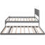 Lit plateforme gris avec lit gigogne réglable-1247142071