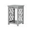 Lund 15.75" Wide Rectangular End Table With 1 Tray And 1 Shelf, Dove Grey-203540826