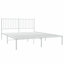 Metal Bed Frame with Headboard White-275720543