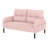 Corduroy fabric, comfortable monochrome double sofa, suitable for living rooms and bedrooms-271025353