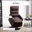 Fauteuil inclinable électrique pour personnes âgées, confortable et sécuritaire avec télécommande et poches latérales-1642593090