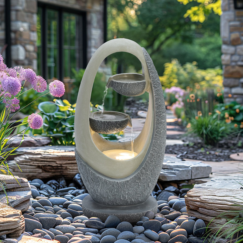 Outdoor Weather Resistant Cascade Fountain