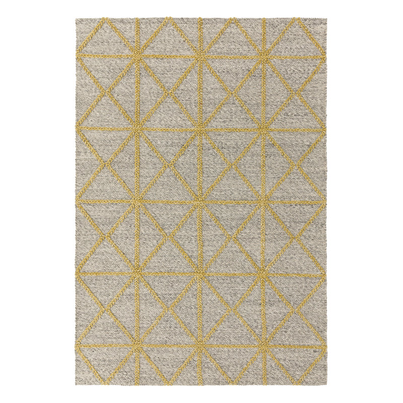 Altigarron Geometric Hand Woven Area Rug, Rectangle 120  x 170cm