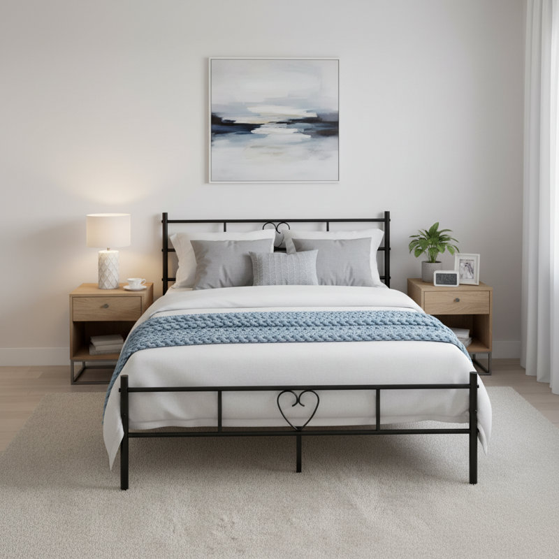 Evera Metal Bed, Double (4'6)