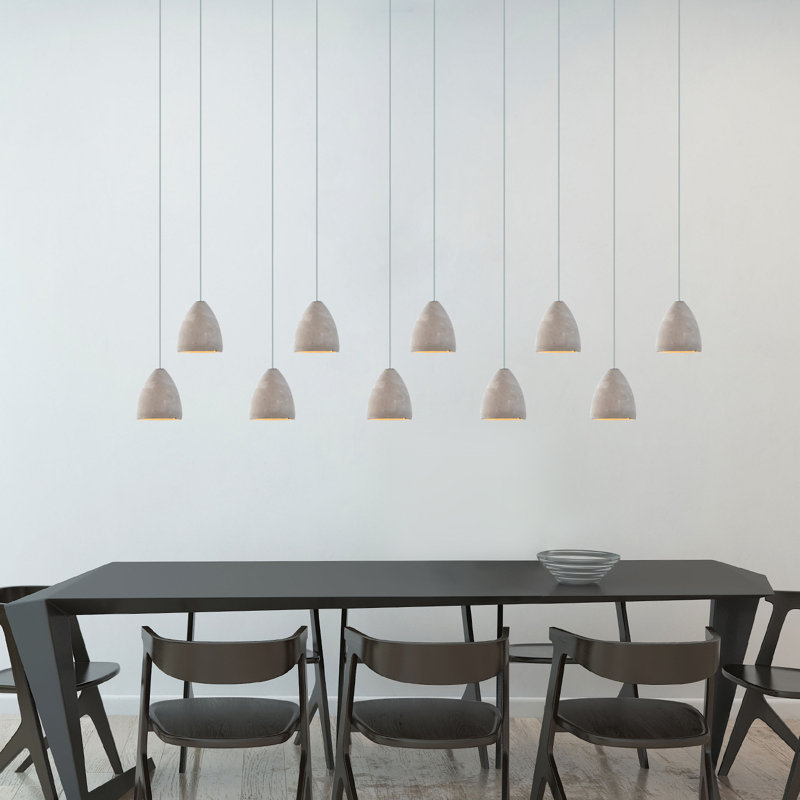 Atherton 10 - Light Kitchen Island Pendant, Nickel