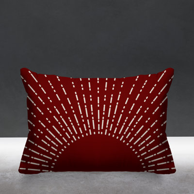 Sunny Boho Starburst Indoor/Outdoor Throw Pillow