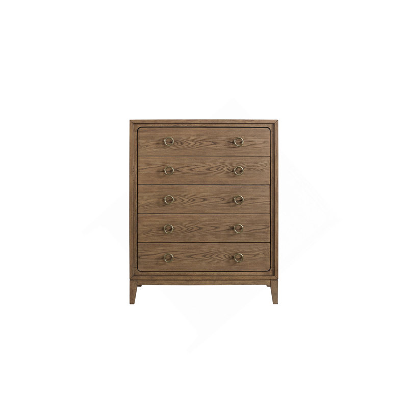 Commode 5 tiroirs au fini latté
