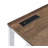Walnut And White Writing Desk With Usb Port-2093563366