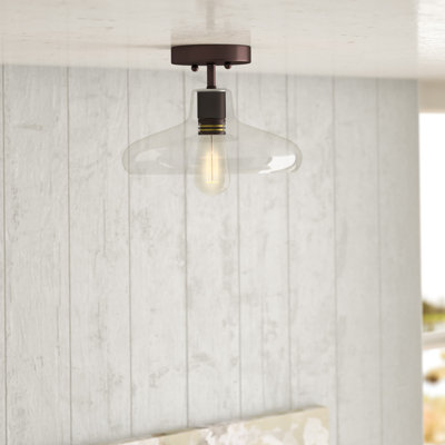 Holbeach Glass Semi Flush Mount