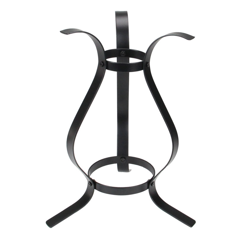 Support pour balle de jardin 12 po courbé noir
