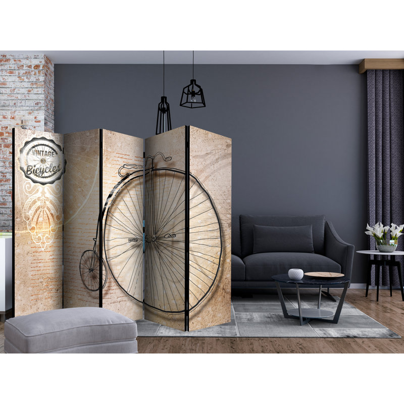 Tyris 225cm W x 172cm H 5 - Panel Folding Room Divider