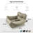 Sheard Seat Belt Compatible Travel Pet Bed-908547884-908547886