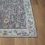 Tapis d'intérieur traditionnel à bordure Jolene, gris / ivoire-167287237