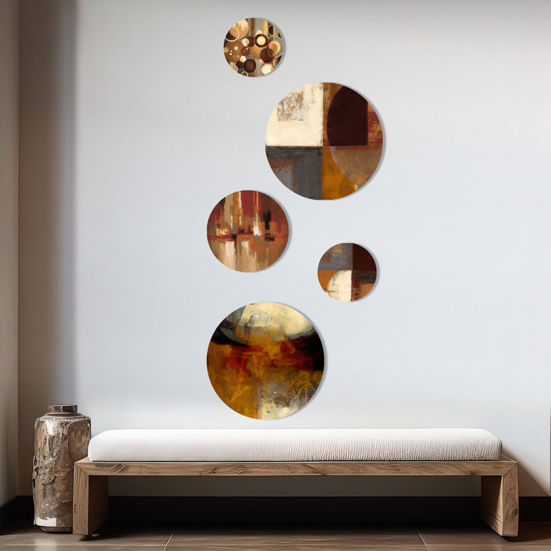 Terra Rosa Earth Mysteries II - Abstract Metal Wall Décor