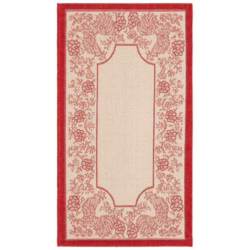 Havza Performance Floral Indoor/Outdoor Area Rug, Rectangle 2' x 3'7"